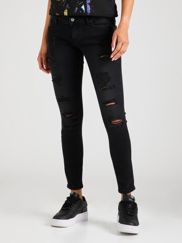 Skinny Jean 'CORAL' ONLY en noir : devant