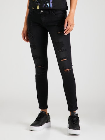 ONLY Skinny Jeans 'CORAL' i svart: framsida