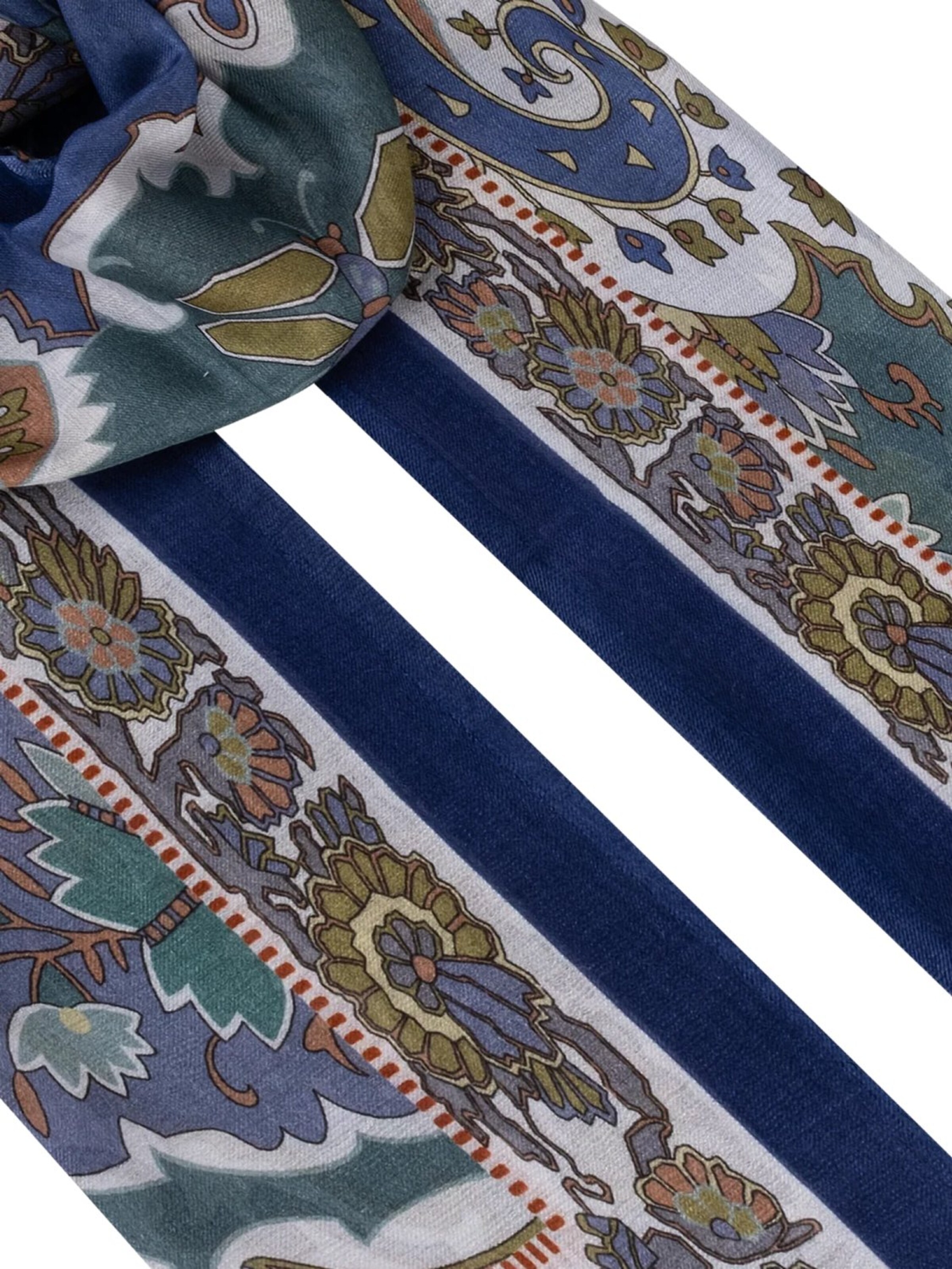 Écharpe SILK & CASHMERE en bleu