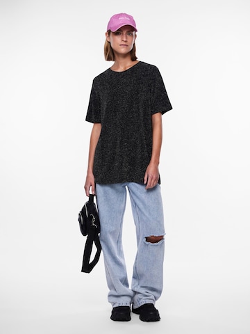 PIECES - Camisa oversized 'Lina' em preto