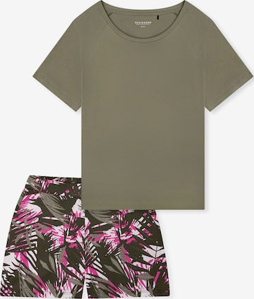 Pyjama ' Modern Nightwear ' SCHIESSER en vert : devant