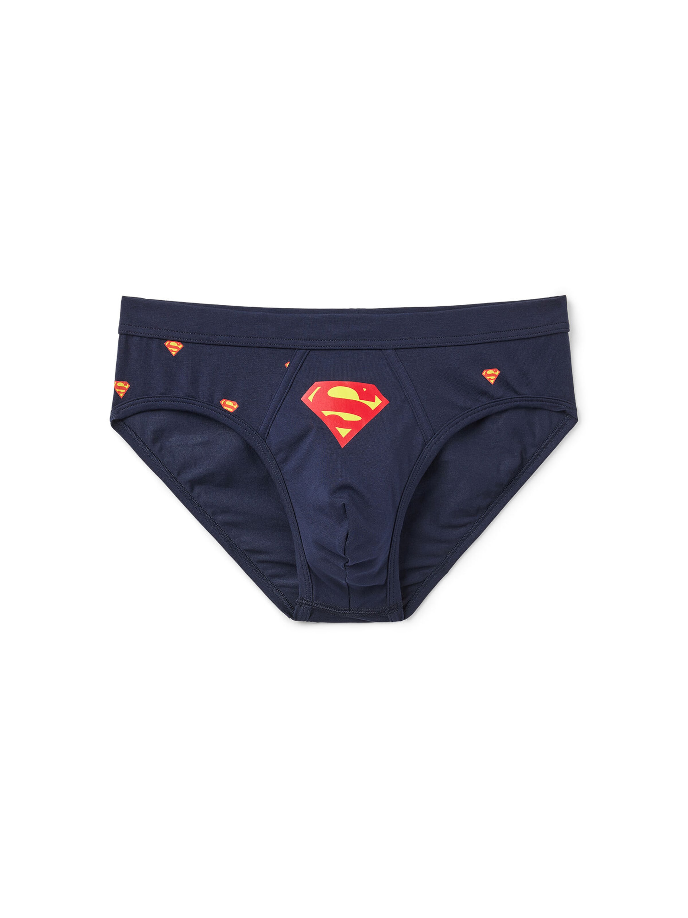 IUMAN Intimissimi Uomo Slip 'DC Comics Superman' in Blau: Vorderseite