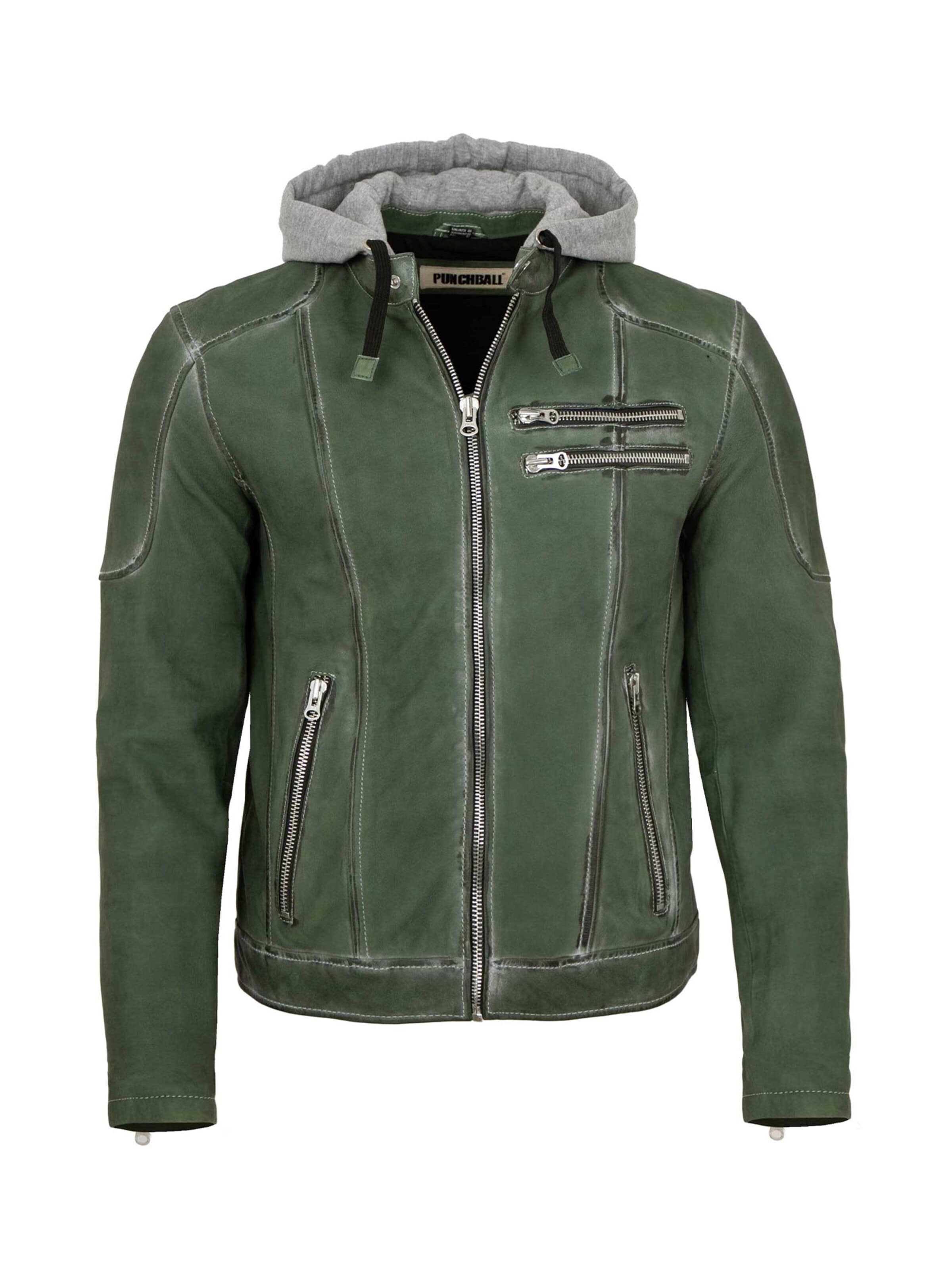 PUNCHBALL Between-season jacket 'Jeff' in Green: front