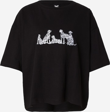 T-shirt 'DALMATAS' Kaotiko en noir : devant