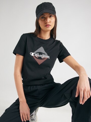 melns Champion Authentic Athletic Apparel T-Krekls