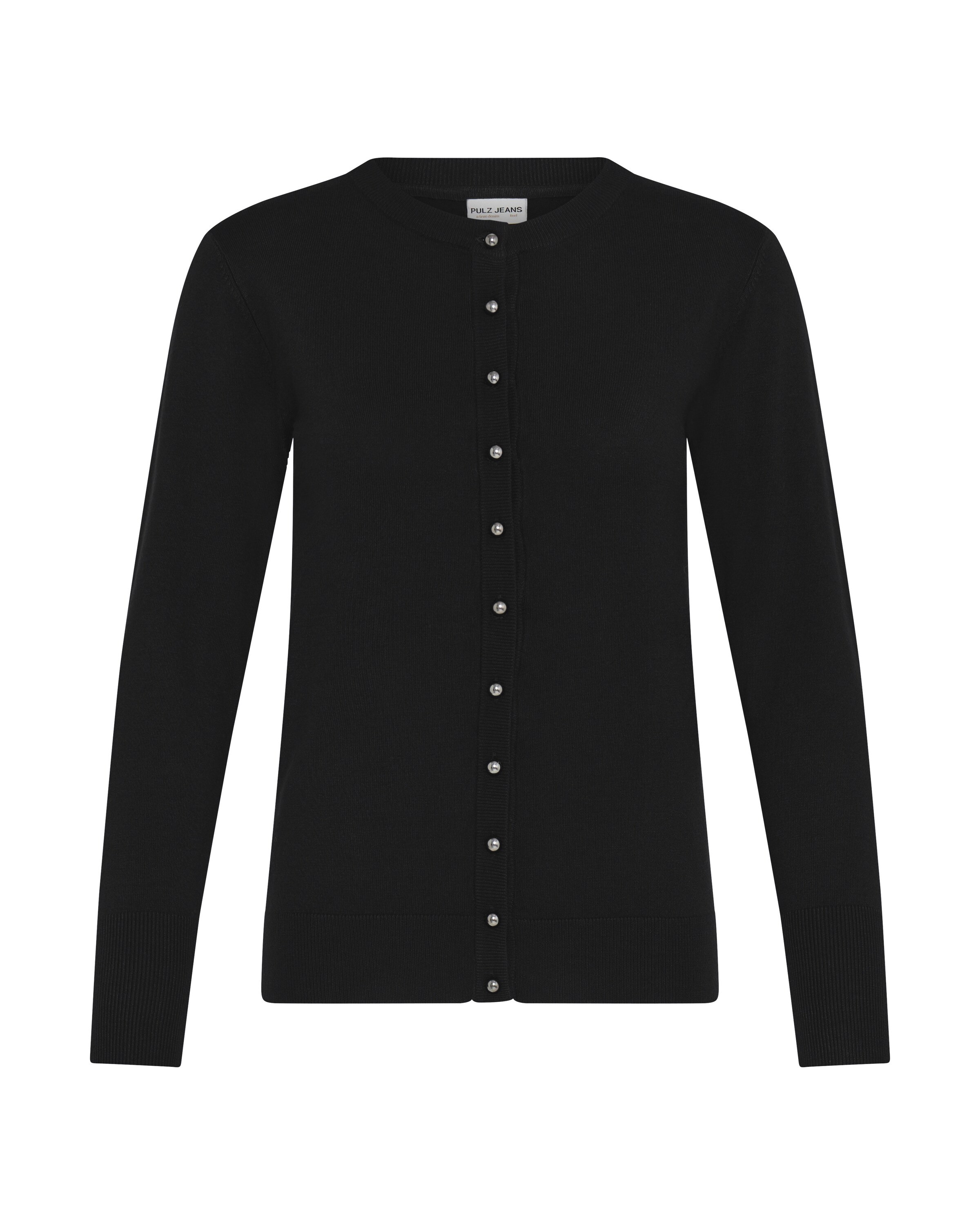 Pulz Knit cardigan 'PZSARA' in Black: front