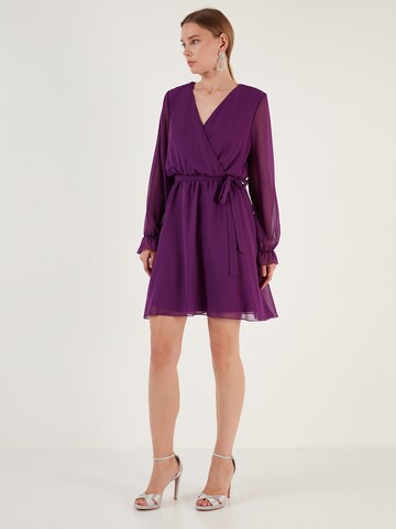 LELA Shirt Dress in Purple