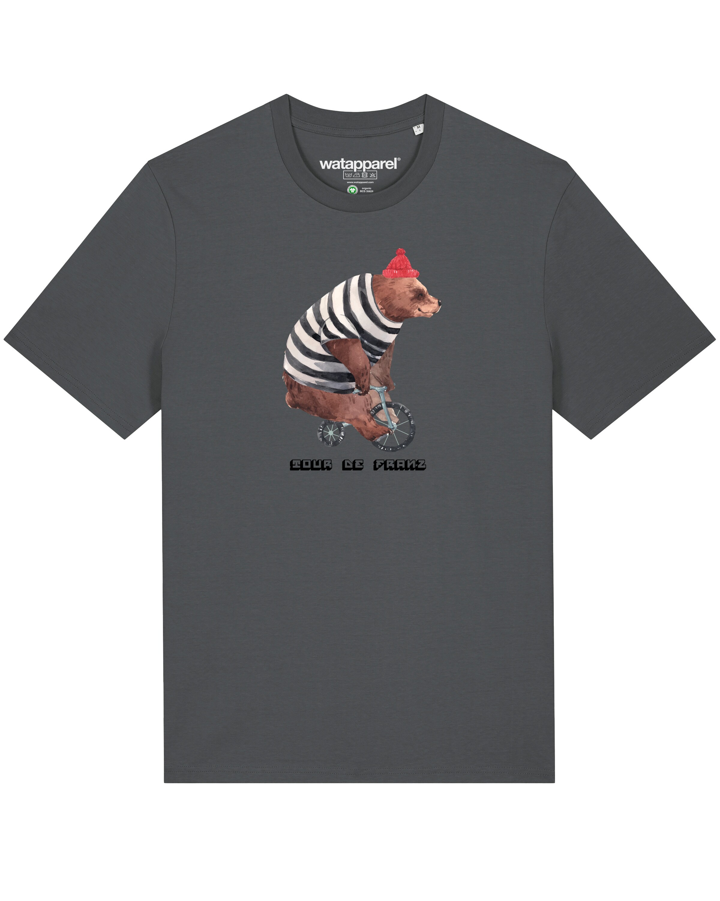 T-Shirt ' Tour de Franz ' Watapparel en gris : devant