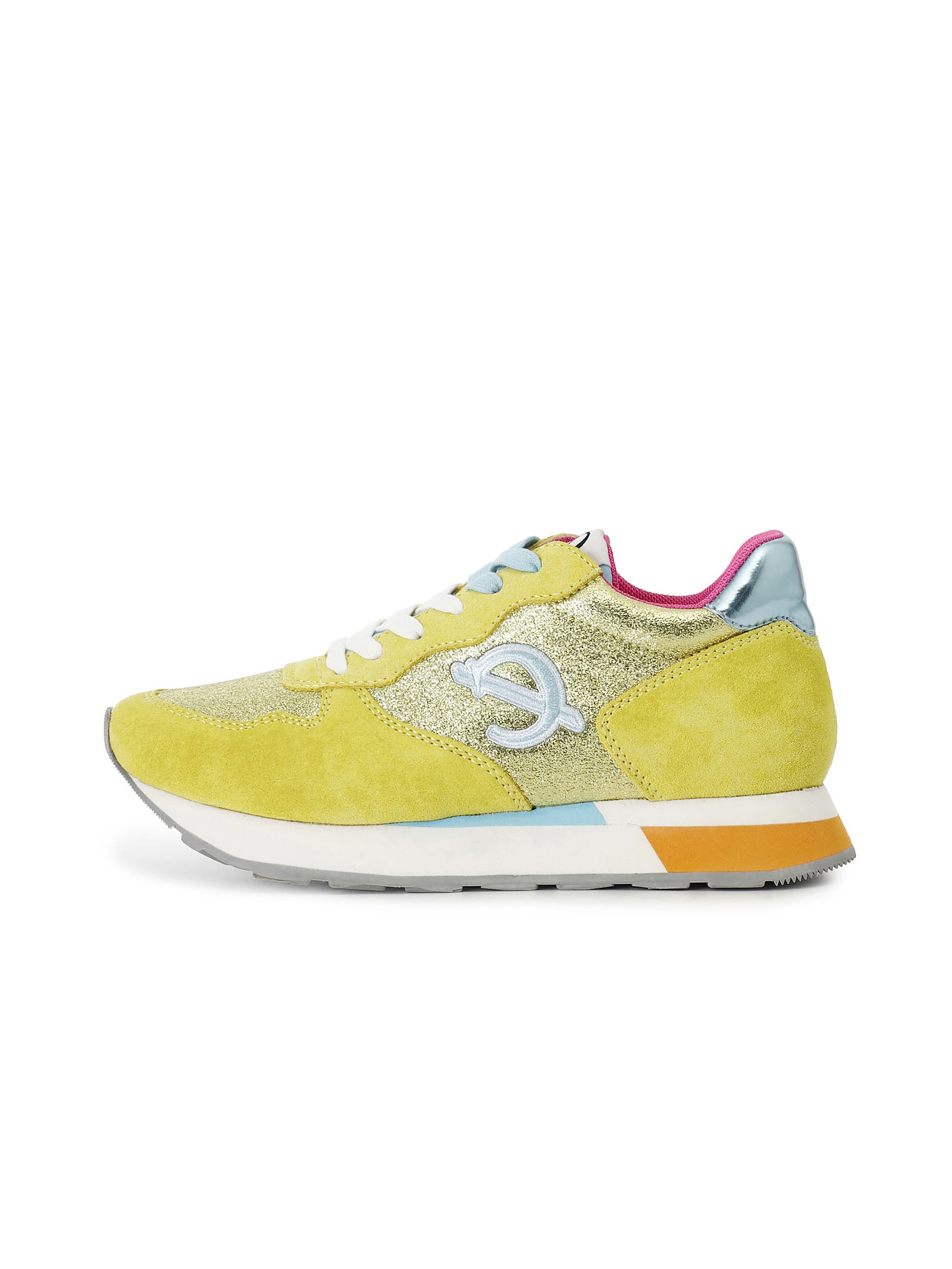 Baskets basses CAFè NOIR en jaune : devant