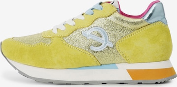 Baskets basses CAFè NOIR en jaune : devant