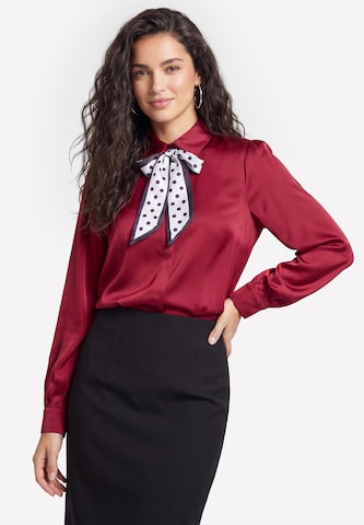Chemisier usha BLACK LABEL en rouge : devant