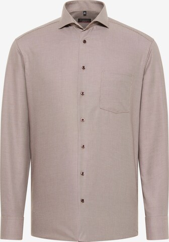 ETERNA Slim fit Business Shirt in Grey: front