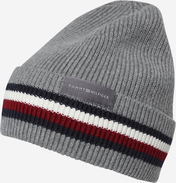 TOMMY HILFIGER Beanie in Grey: front