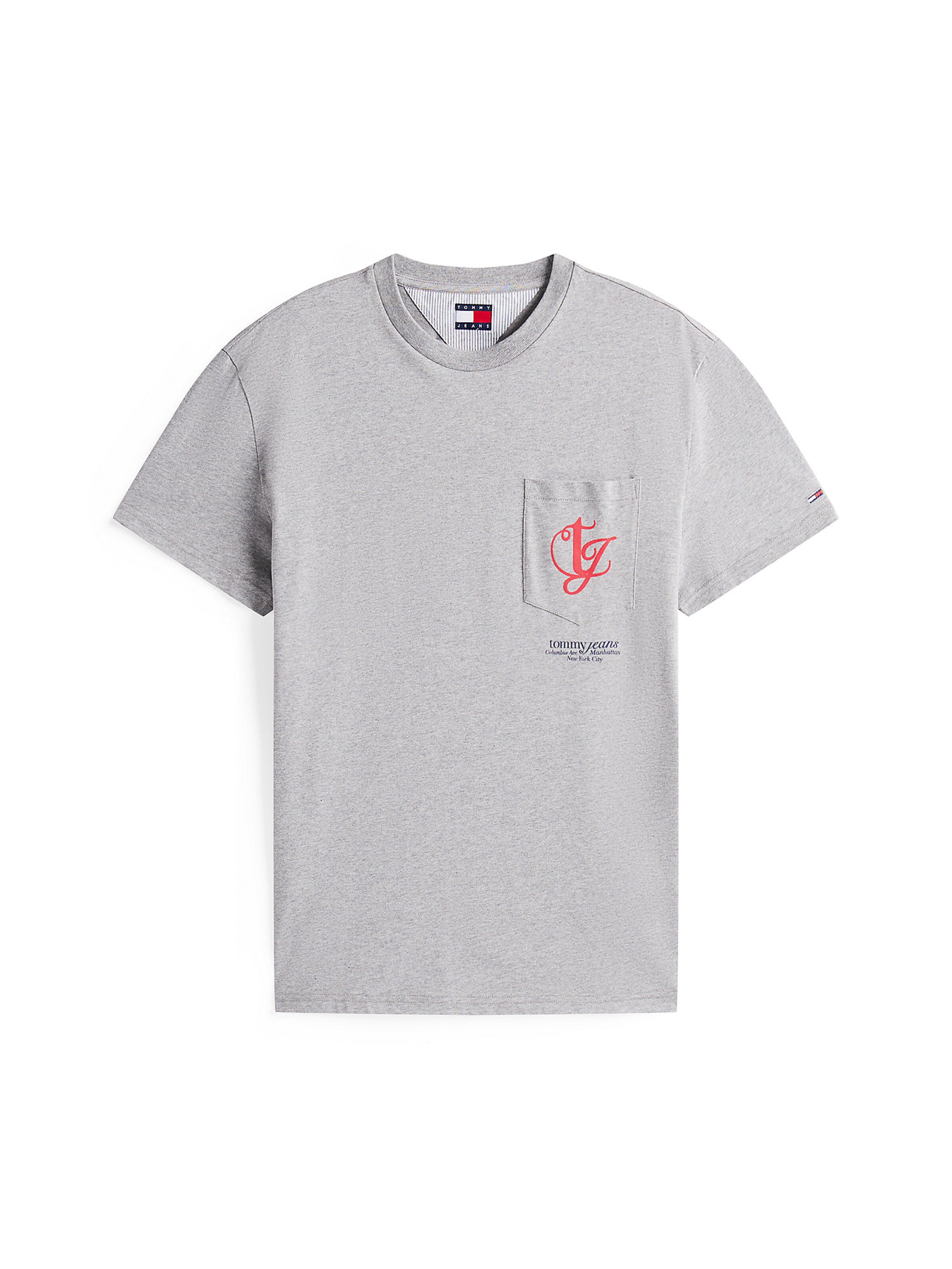 T-Shirt Tommy Jeans en gris : devant