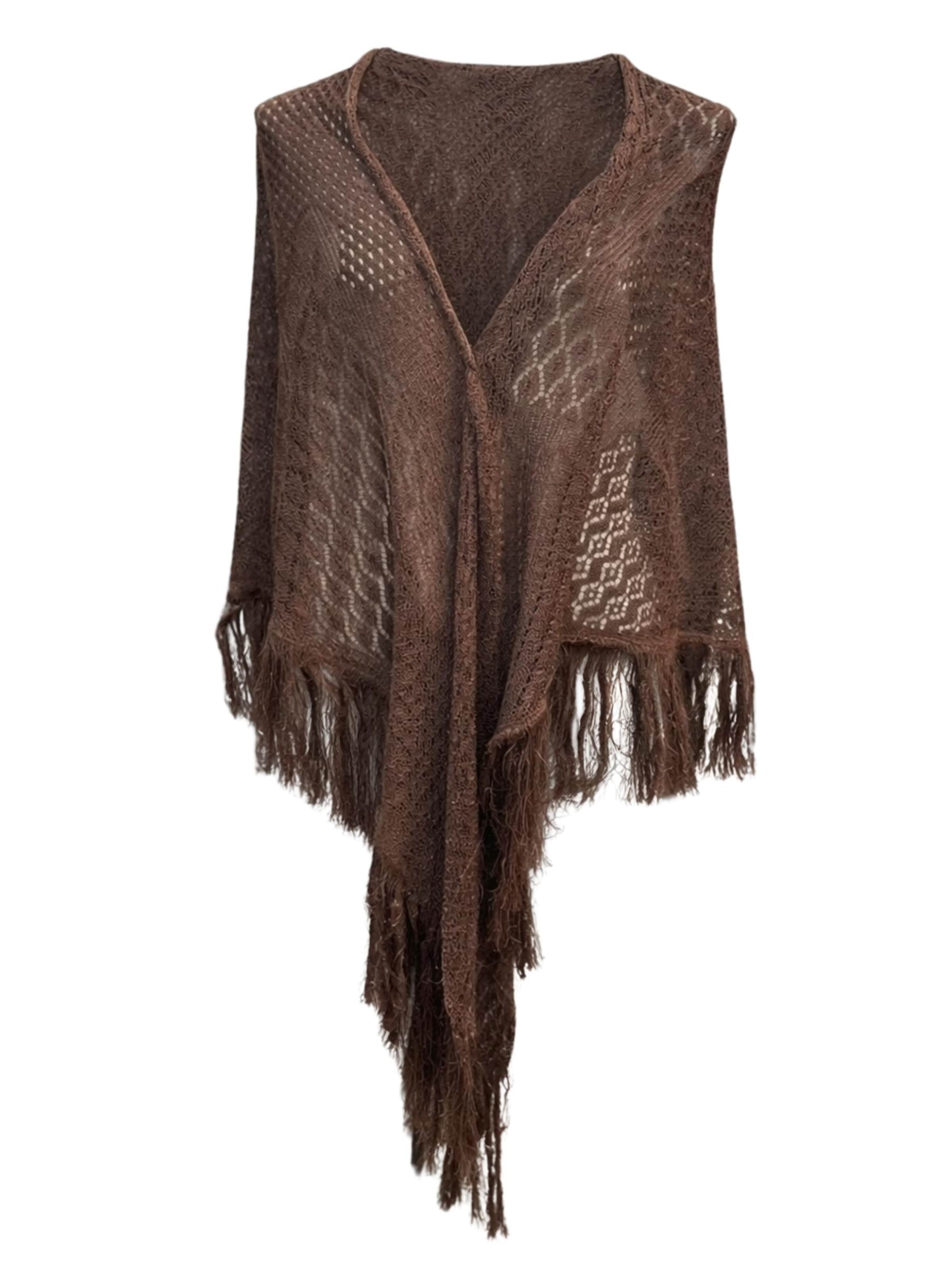 Simona Corsellini Scarf in Brown: front