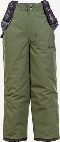 ZigZag Regular Workout Pants 'SOHO' in Green: front