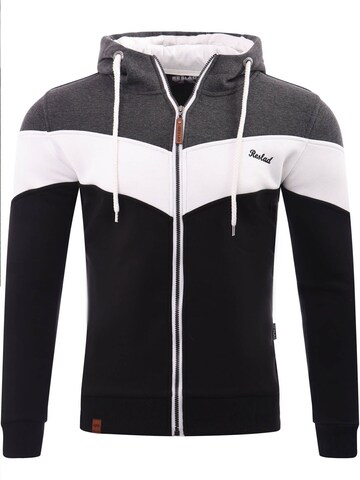 Reslad Zip-Up Hoodie 'RS1007' in Black: front