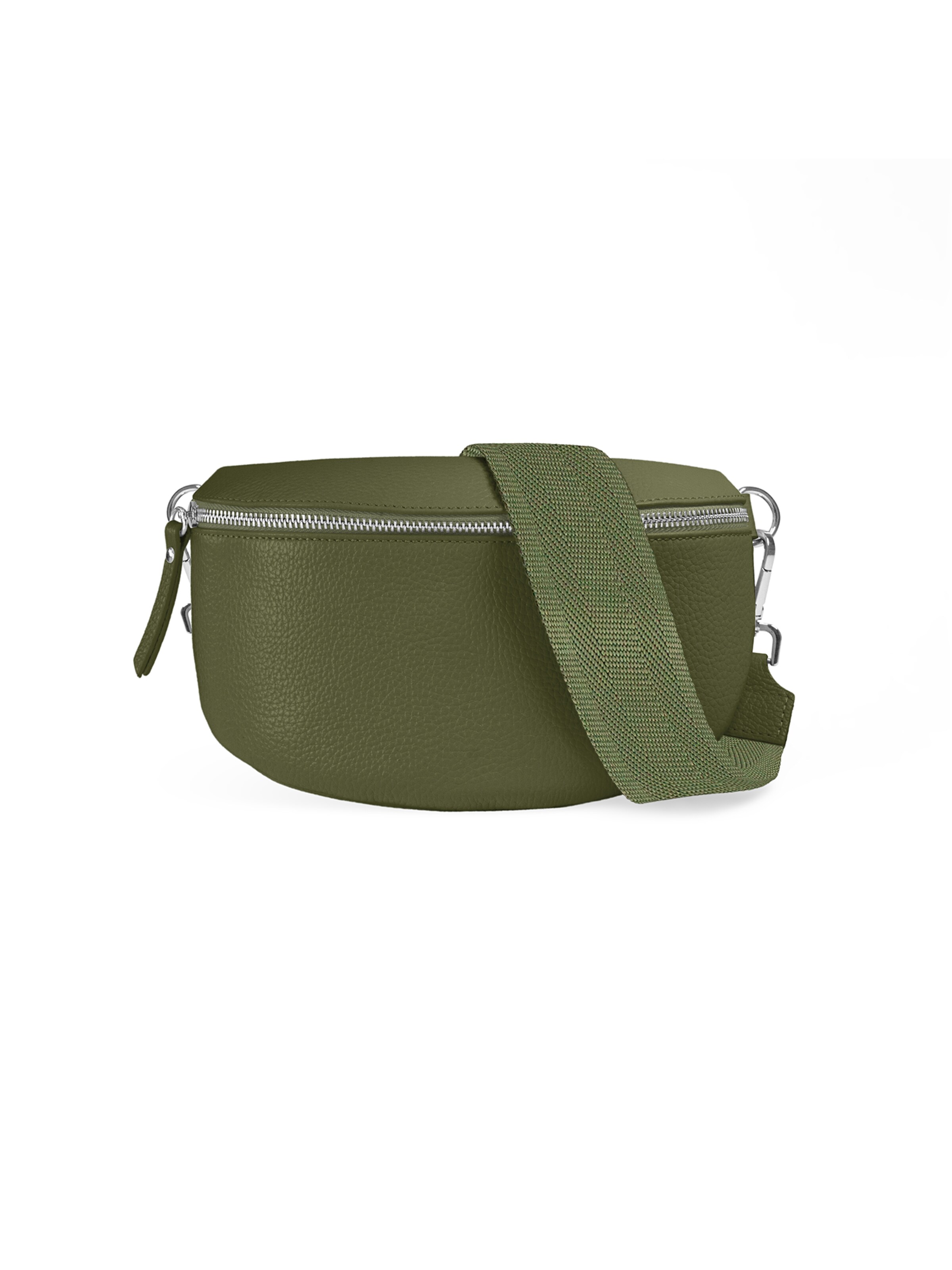 lePelou Gürteltasche 'MILA medium'‌ in Grün: Vorderseite