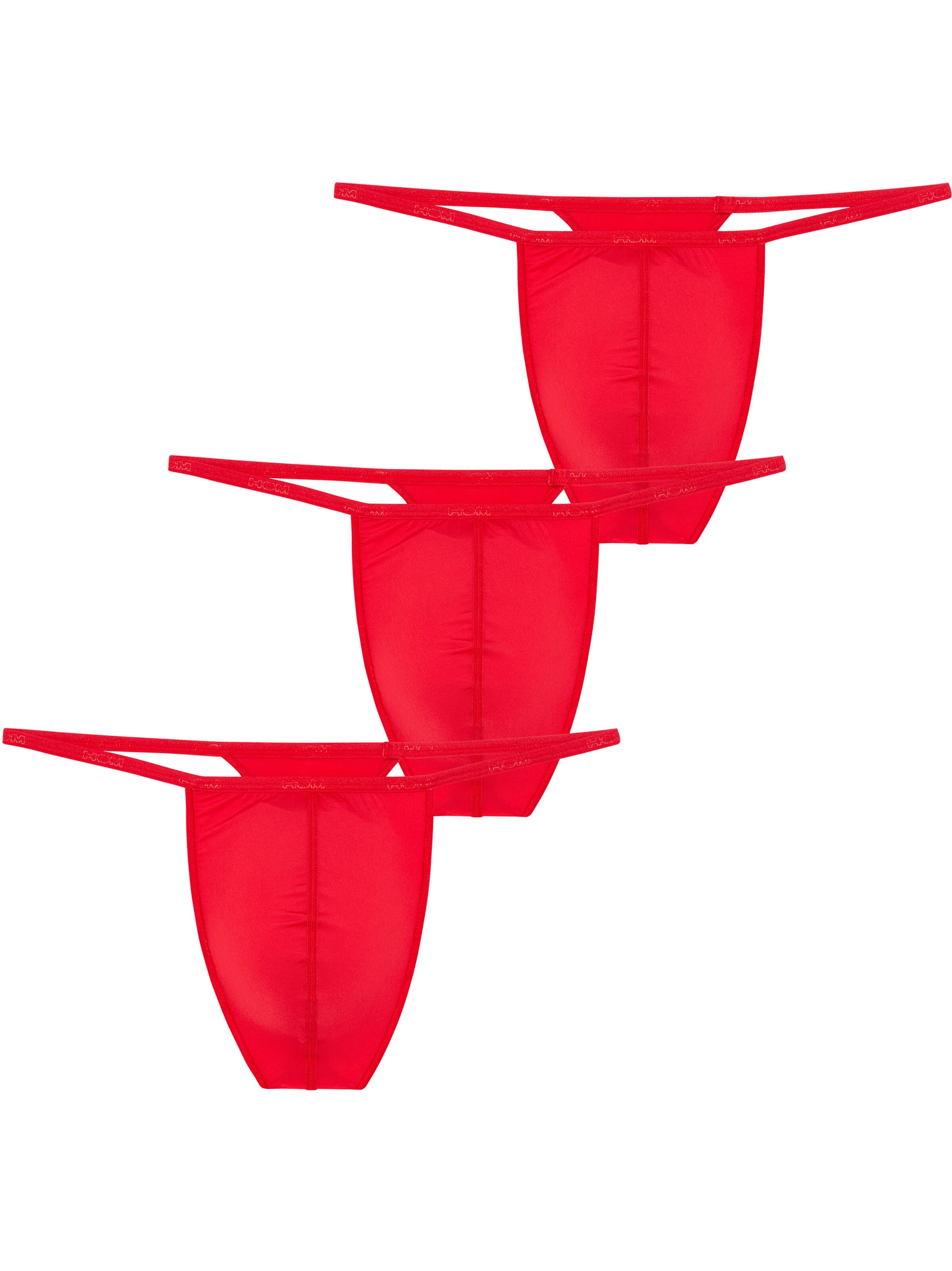 HOM G-String ' Plumes ' in Rot: Vorderseite