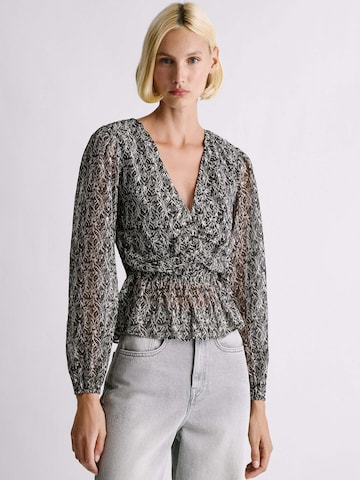Chemisier Pepe Jeans en noir : devant
