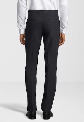 Coupe slim Pantalon à plis Steffen Klein en noir