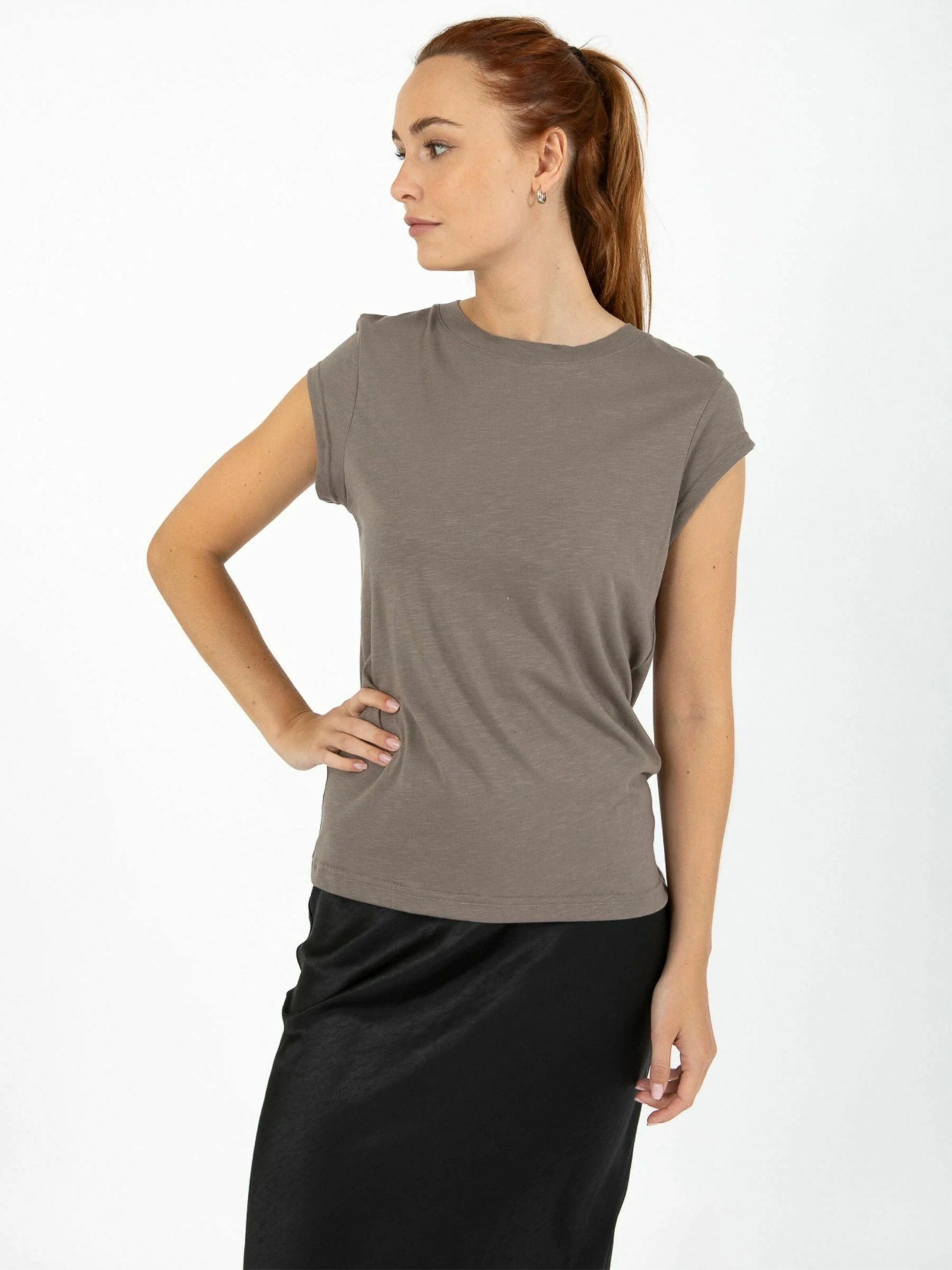 Coster Copenhagen - Top ' CC ' en marrón: frente