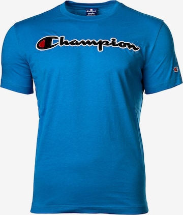 T-Shirt Champion Authentic Athletic Apparel en bleu : devant