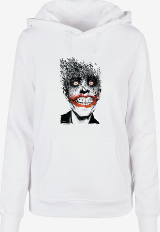 Sweat-shirt 'DC Comics Batman The Joker Bats' F4NT4STIC en blanc : devant