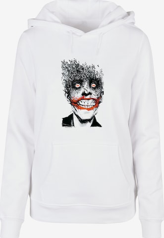 F4NT4STIC Sweatshirt 'DC Comics Batman The Joker Bats' in Weiß: predná strana
