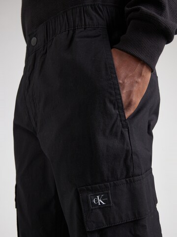Calvin Klein Jeans - Tapered Pantalón cargo en negro