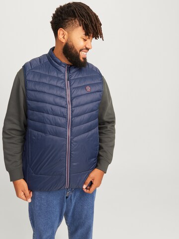 Gilet 'JJESPrint' di Jack & Jones Plus in blu