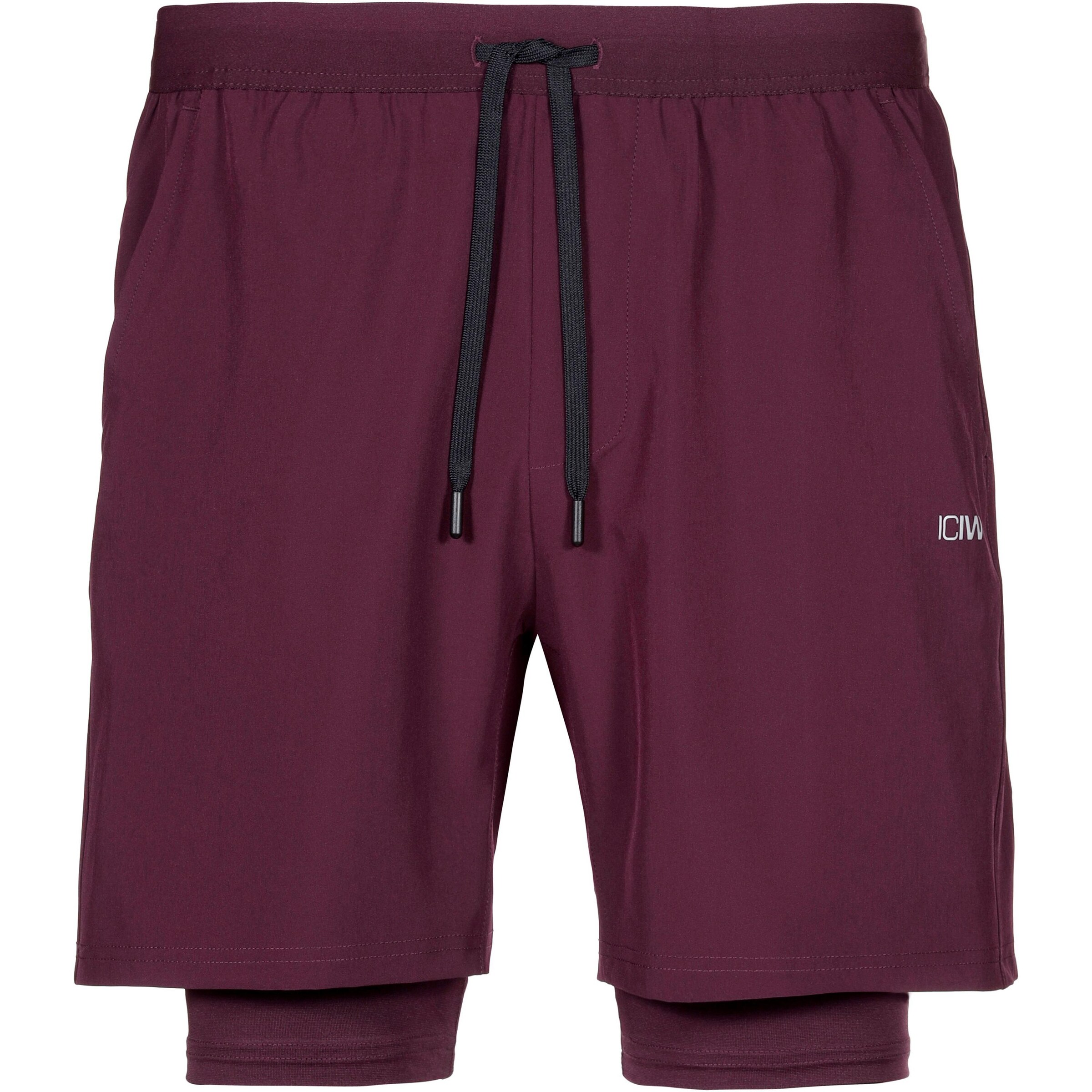 ICANIWILL Sportshorts in bordeaux, Produktansicht