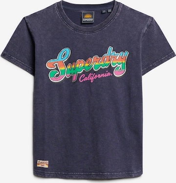 T-shirt Superdry en bleu : devant