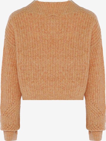 Pullover di swirly in arancione