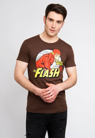 LOGOSHIRT Shirt in Brown: front