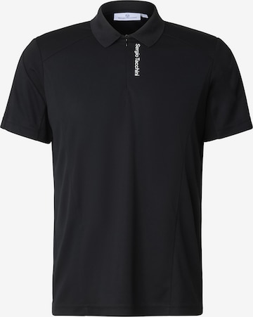 Maglietta 'Adriatico' di Sergio Tacchini in nero: frontale