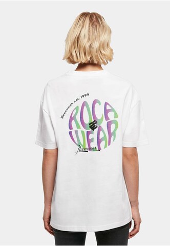 ROCAWEAR Oversized shirt in White: front