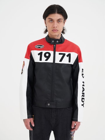 Veste mi-saison '1971' Ed Hardy en noir : devant