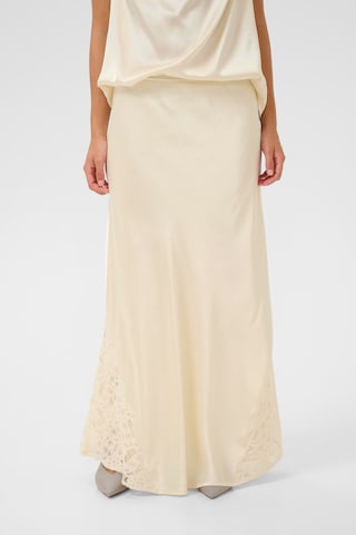 Jupe 'Camusa' CULTURE en beige : devant