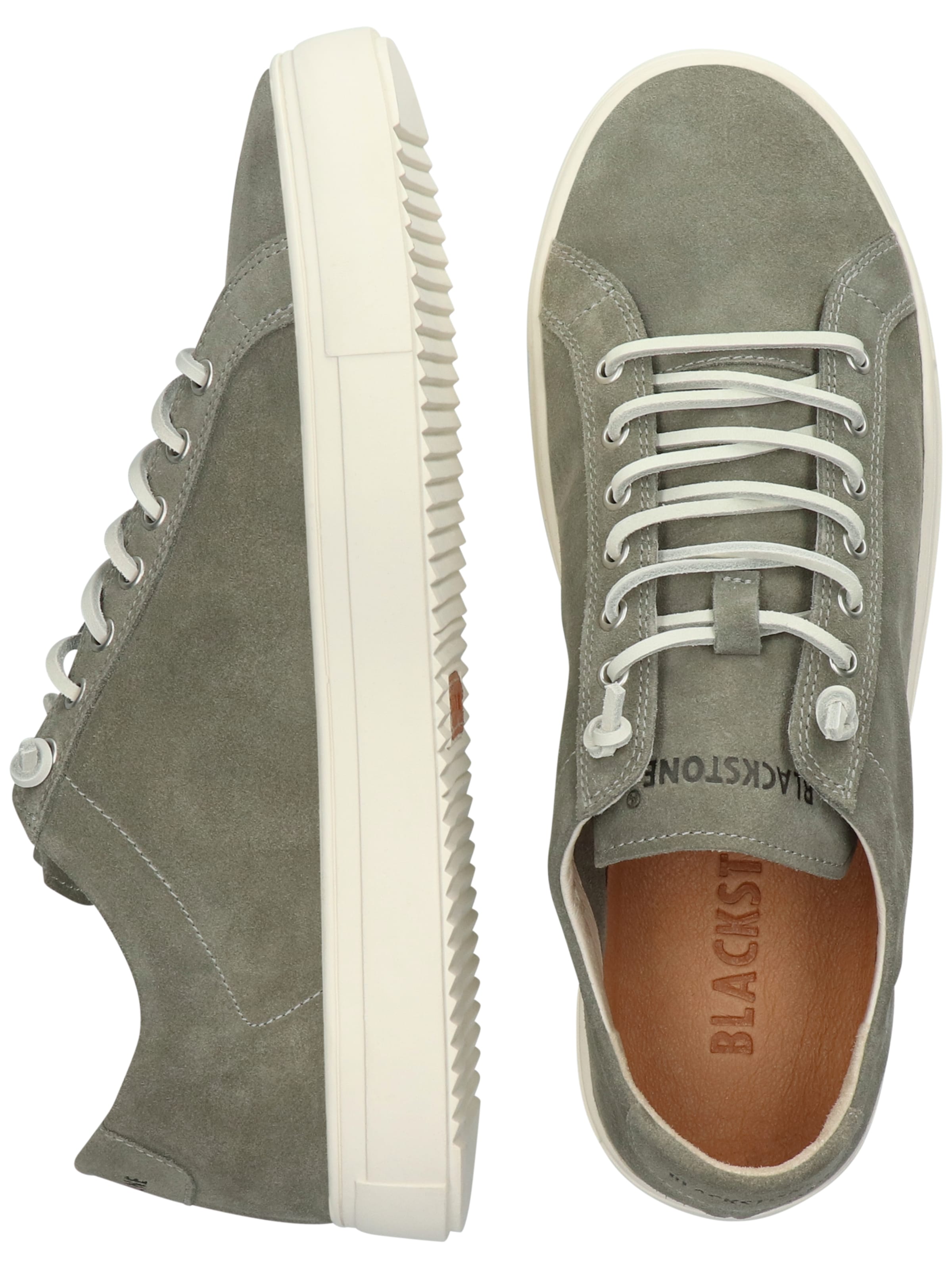 BLACKSTONE Låg sneaker 'Morgan' i grön