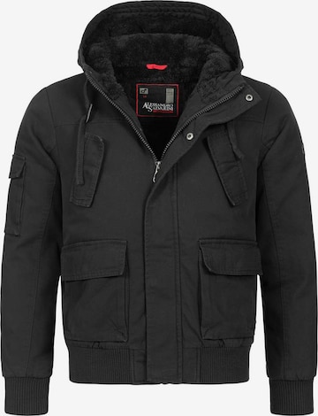 Alessandro Salvarini Winter Jacket in Black: front