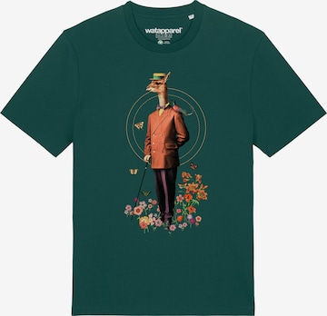 T-Shirt ' Fancy Llama ' Watapparel en vert : devant