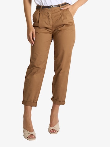 Dixie Tapered Hose in Braun: Vorderseite