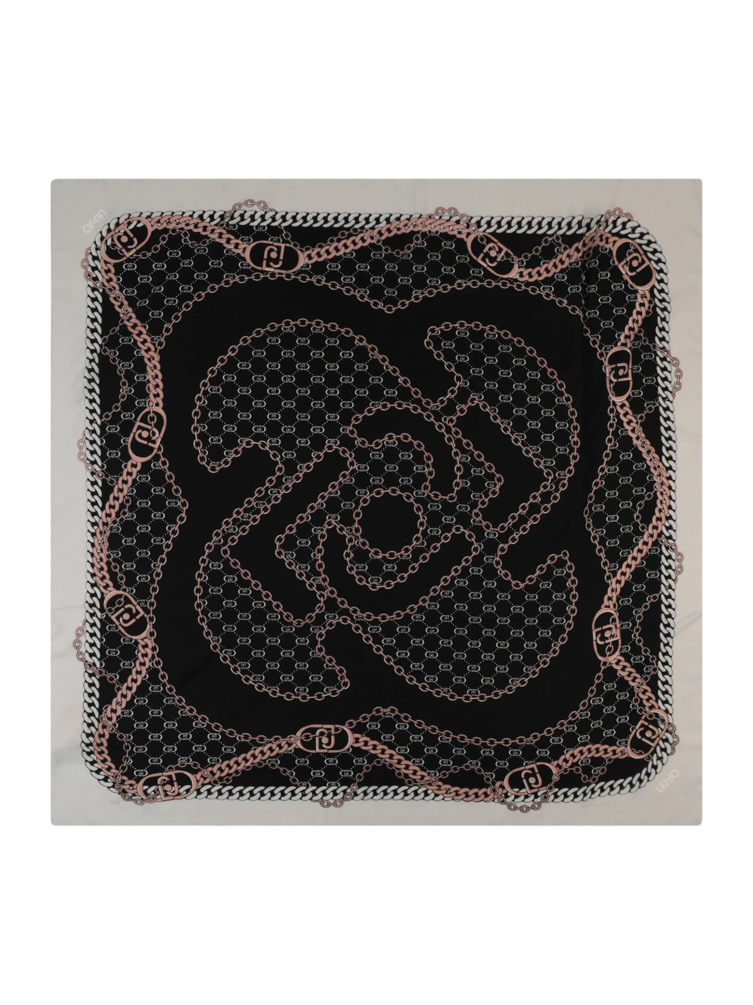 Liu Jo Tørklæde 'ECS' i sort: forside