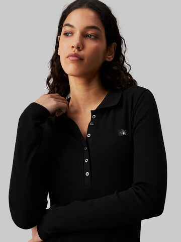 Calvin Klein Jeans Sukienka z dzianiny w kolorze czarny