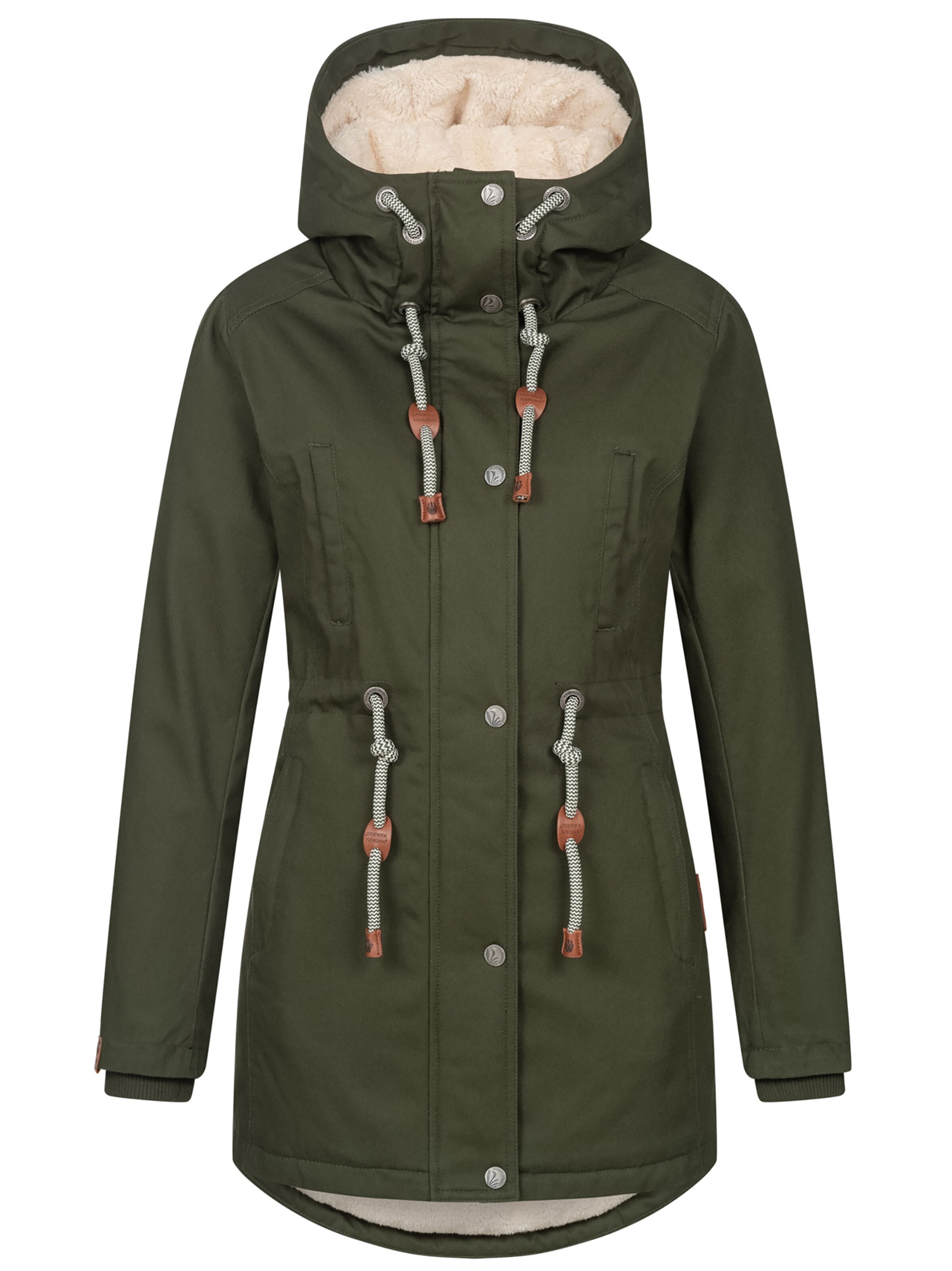 NAVAHOO Winterjas 'Ireliaa' in Groen