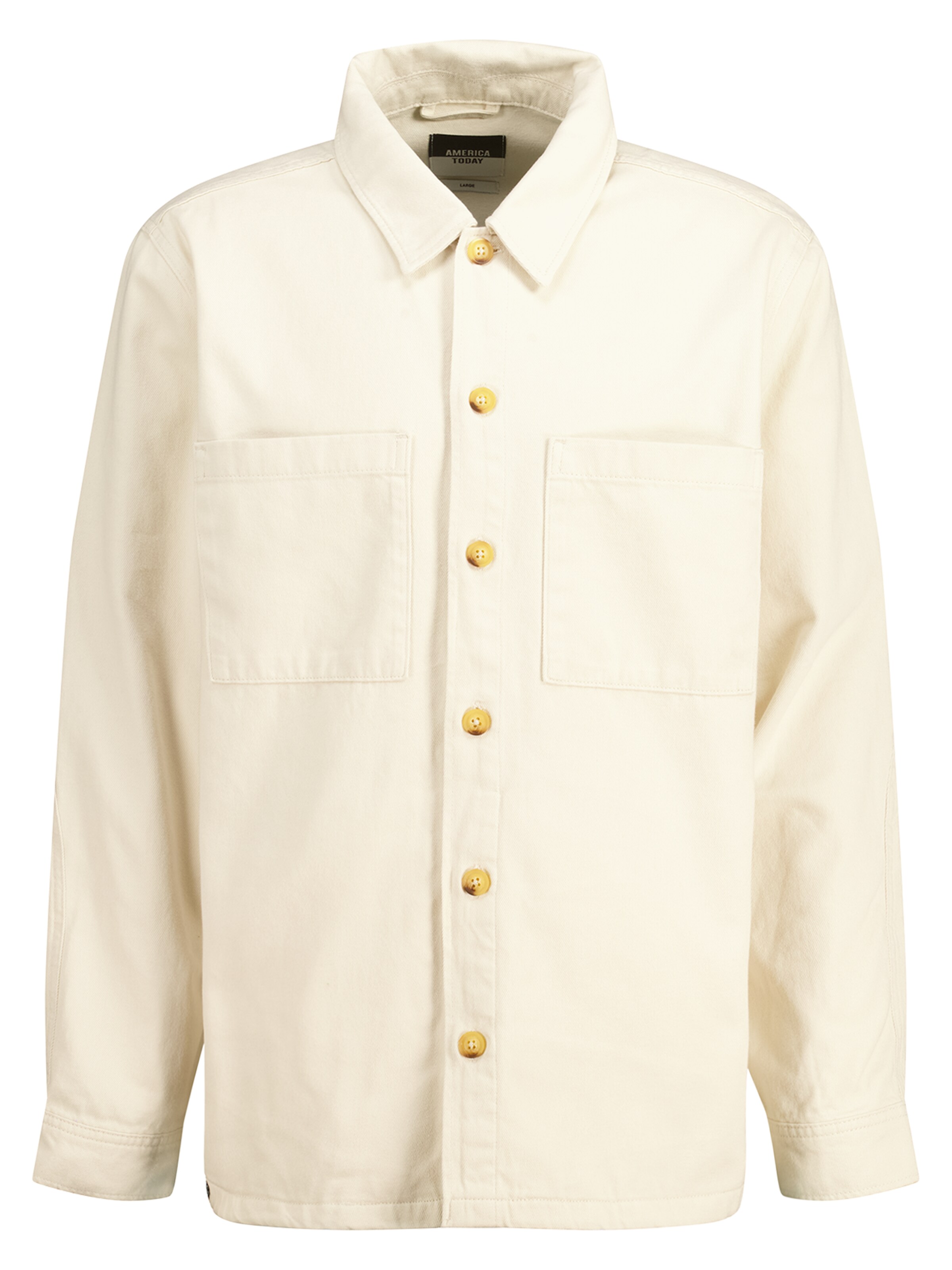 Coupe regular Chemise America Today en beige : devant