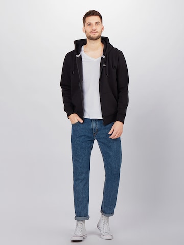 Tommy Jeans - Regular Fit Casaco em moletão em preto