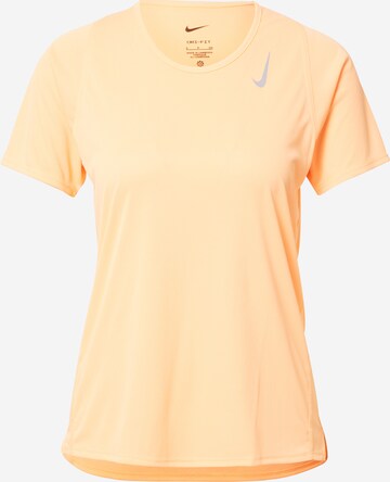 T-shirt fonctionnel 'Race' NIKE en orange : devant