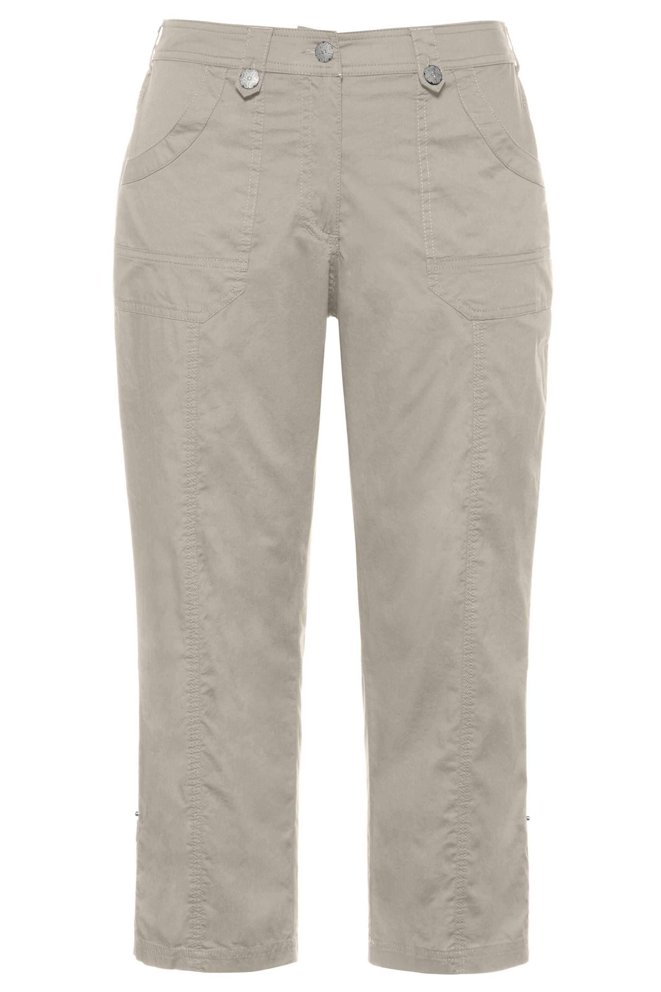 Ulla Popken Pants in Beige: front